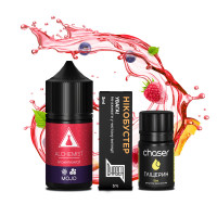Набор компонентов для самозамеса солевой ALCHEMIST FL 30 мл (Mojo Малина Черника Персик, 0-50 мг)