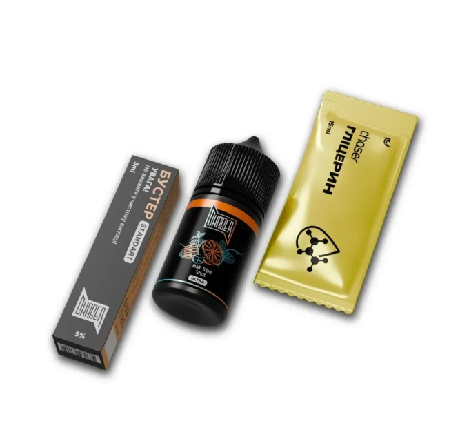 Набор компонентов для самозамеса солевой CHASER Black Ultra 30 мл (BALI TRIPLE SHOT Апельсин Маракуя Манго Мята, 0-50 мг) (18022)