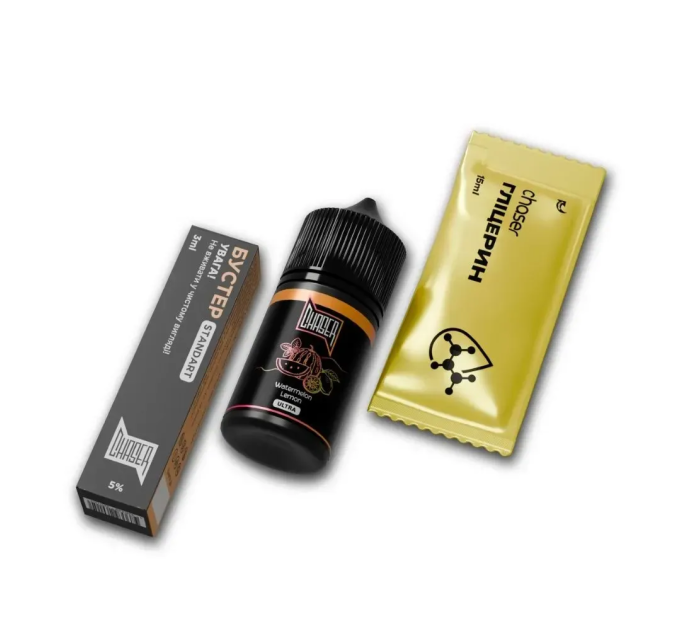 Набор компонентов для самозамеса солевой CHASER Black Ultra 30 мл (WATERMELON LEMON Арбуз Лимоном, 0-50 мг) (18039)