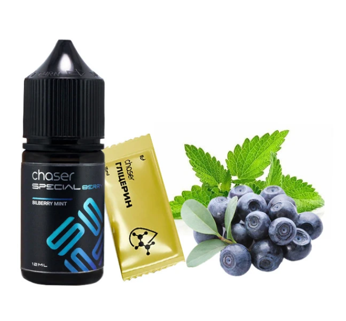 Набор компонентов для самозамеса солевой CHASER Special Berry 30 мл (BILBERRY MINT Черника Мята, 0-50 мг) (18043)