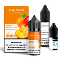 Набор компонентов для самозамеса солевой Flavorlab PE 10000 30мл (Mango Orange Juice, манго апельсиновый сок 0-65 мг)