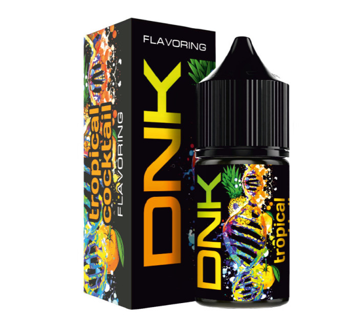 Набор компонентов для самозамеса солевой жидкости DNK 30 мл (Tropical cocktail Тропический коктейль, 0-50 мг) (18160)