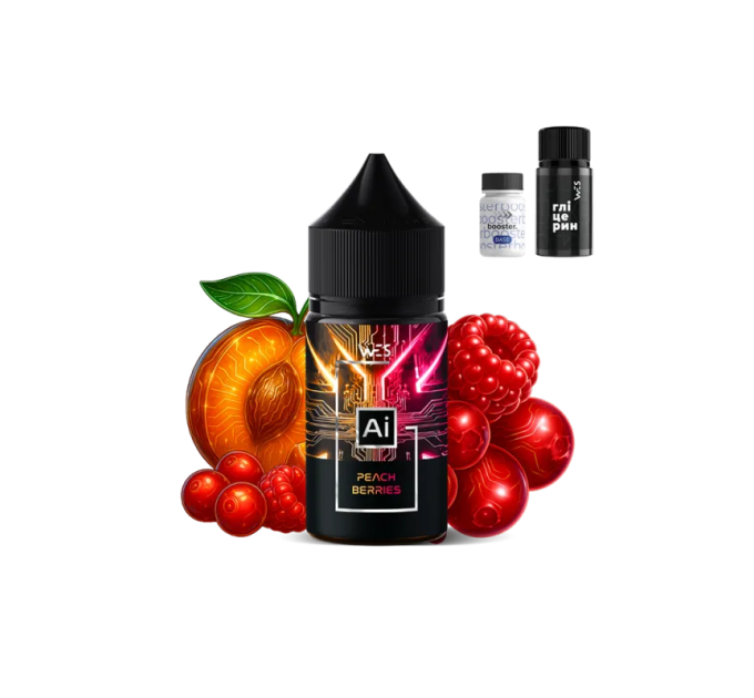 Набор компонентов для самозамеса солевой жидкости WES AI 30 мл (Peach Berries Персик Ягоды, 0-50 мг) (18138)
