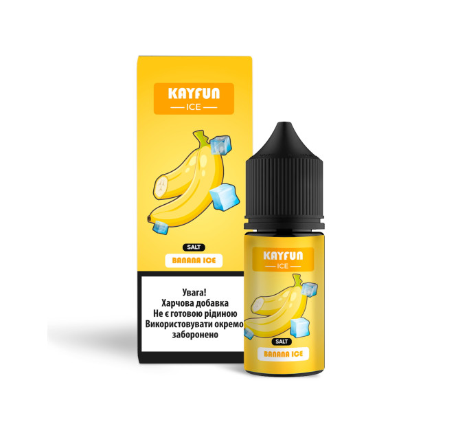 Набор компонентов для самозамеса солевой заправки Flavorlab Kayfun Ice 30 мл (Banana Ice Банан, 0-50 мг) (18732)