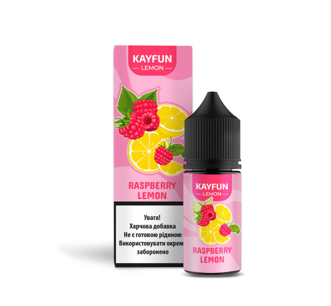 Набор компонентов для самозамеса солевой заправки Flavorlab Kayfun Lemon 30 мл (Raspberry Lemon Малина лимон, 0-50 мг) (18747)