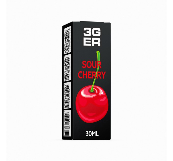 Набор компонентов заправки для самозамеса на солевом никотине 3GER 30 мл (Sour Cherry, 0-50 мг) (15588)
