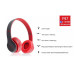 Наушники беспроводные P47 споддержкой карты памяти + встроенным FM-радио (Red Gray) (18178)