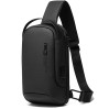 Однолямочный рюкзак через плечо Bange  BG-7221 7л Сумка-слинг с USB-разъемом (Black) (19374)