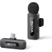 Профессиональный петличный микрофон беспроводной Boya BY-V10 V2.0 Разъем Type-C (Black) (18872-prm)