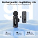 Профессиональный петличный микрофон беспроводной Boya BY-V10 V2.0 Разъем Type-C (Black) (18872-prm)
