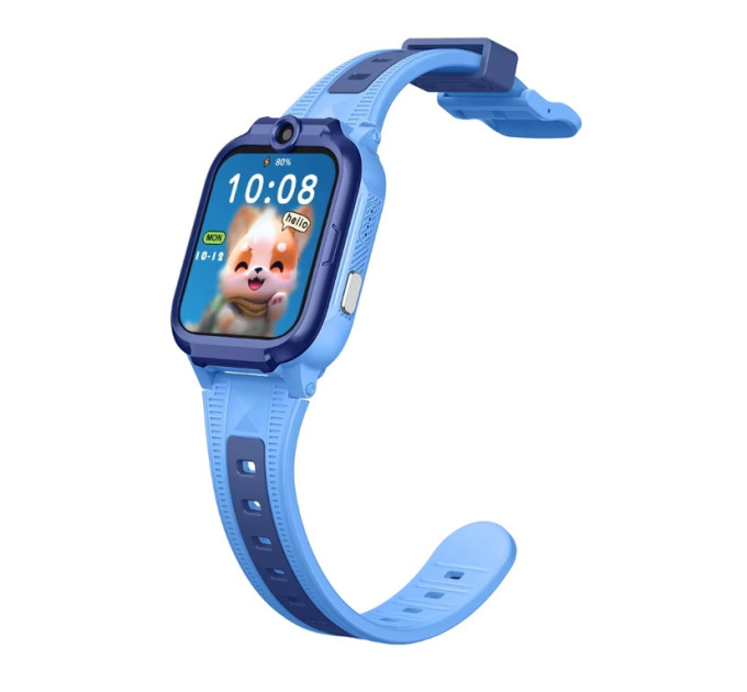 Смарт-часы детские Wonlex CT28 часы-телефон с видеозвонком GPS WI-FI и SIM-картой Original (Blue) (19897)