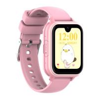Смарт-часы детские Wonlex KT33 с камерой WI-FI GPS SIM-карта Original силиконовый ремешок (Pink)