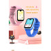 Смарт-часы детские Wonlex KT33 с камерой WI-FI GPS SIM-карта Original силиконовый ремешок (Pink) (17775)