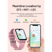 Смарт-часы детские Wonlex KT33 с камерой WI-FI GPS SIM-карта Original силиконовый ремешок (Pink) (17775)