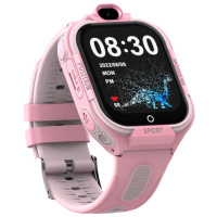 Смарт-часы детские Wonlex KT35 с камерой WI-FI GPS SIM-карта Original силиконовый ремешок (Pink)