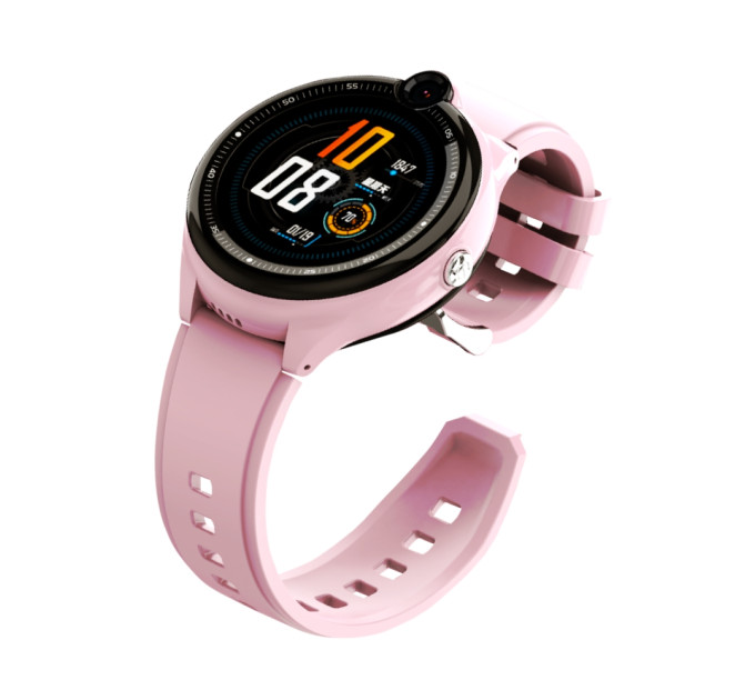 Смарт-часы детские с видеозвонком Wonlex KT26 Original WI-FI GPS SIM-карта (Pink) (18342)
