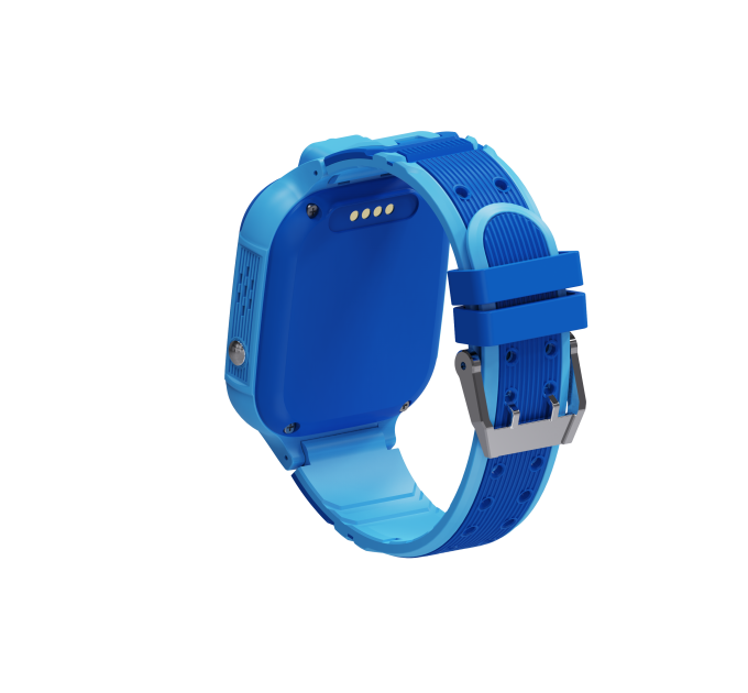 Смарт-часы телефон детские LEMFO LT37 4G GPS Wi-Fi с видеозвонком SIM-карта Original силиконовый ремешок (Blue) (18758)