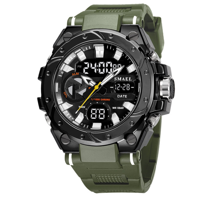 Тактические наручные часы Smael 8029 Original (Army Green) (16684)