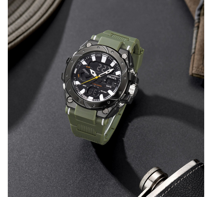 Тактические наручные часы Smael 8029 Original (Army Green) (16684)