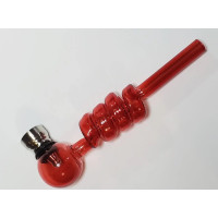 Трубка курительная стеклянная D&K Спираль DK-8569A (Red)