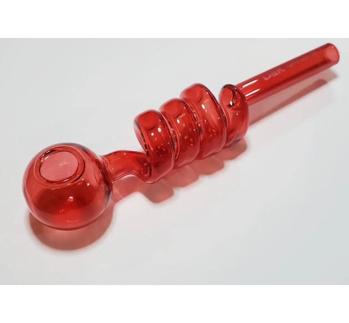 Трубка курительная стеклянная D&K Спираль DK-8569A (Red) (16512)