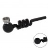 Трубка курительная стеклянная с охлаждением D&K Спираль DK-8569A (Black) (15671)