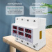 Цифровое реле контроля напряжения и тока трехфазное TOMZN TOVPD3-63VAS 63A 3×220V Умный защитный автомат переменного тока (19600)