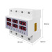 Цифровое реле контроля напряжения и тока трехфазное TOMZN TOVPD3-63VAS 63A 3×220V Умный защитный автомат переменного тока (19600)