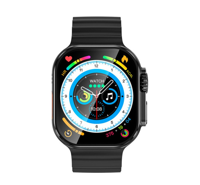 Умные смарт-часы телефон LEMFO B33 Original с камерой GPS Wi-Fi SIM-карта силиконовый ремешок (Black Black) (18752)