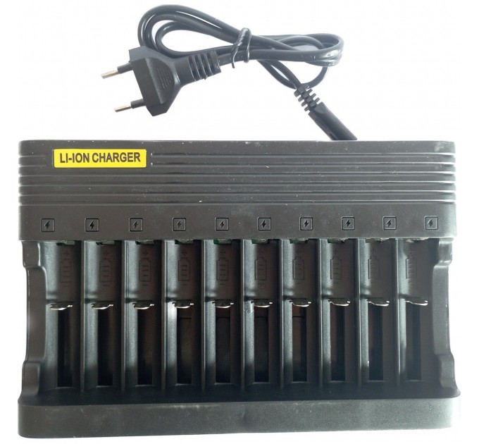 Зарядное устройство на 10 отсеков Charger Li-ion MS-10810A Original