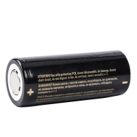 Аккумулятор 26650 Sofirn 5000 mAh литий-ионная аккумуляторная батарея Li-Ion 10А, 3.7V Плоский плюс
