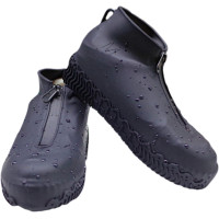 Бахилы на обувь силиконовые с застежкой LVR 016 L 38-42 (Black)