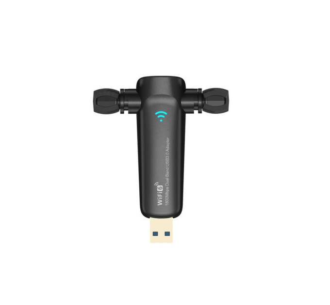 Беспроводной сетевой адаптер Вай-фай двухдиапазонный PIX-LINK AX1800 LV-UAX04 Wi-Fi USB 2.4/5GHz (Black) (17961)