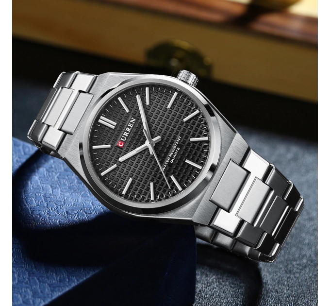 Часы наручные Curren 8439G (Silver Black Silver) (18692)