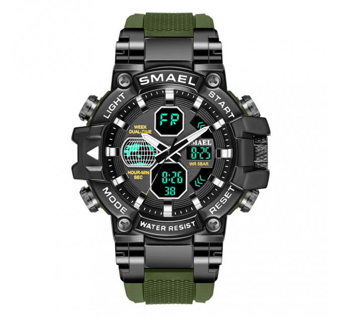 Часы наручные Smael 8027 Original (Army Green) (15182)