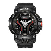 Часы наручные Smael 8075 Original с двойным дисплеем (Black)