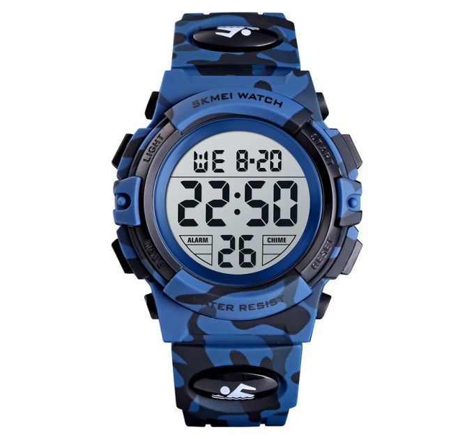 Часы наручные детские Skmei 1548 Original (Camouflage Dark Blue, 1548CMDKBU) (17149)