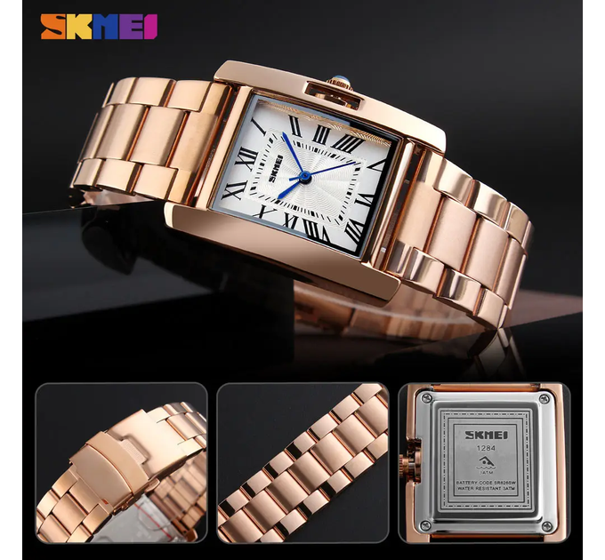 Часы наручные женские Skmei 1284 Original (Rose Gold, 1284RG) (17114)