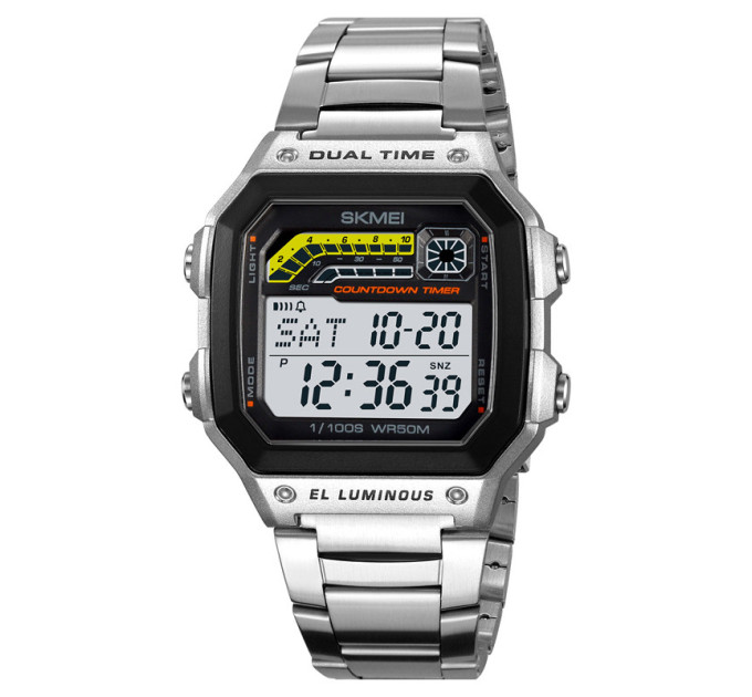 Часы наручные мужские Skmei 2307 (Silver steel, 2307SSI) (18461)