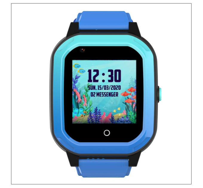 Детские умные смарт-часы Wonlex KT20  с камерой WI-FI GPS SIM-карта видеозвонок Original (Blue) (17767)
