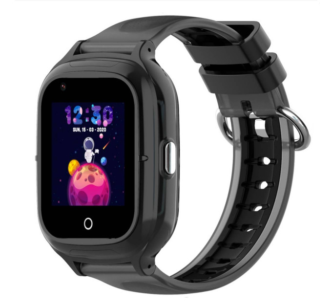 Детские умные смарт-часы Wonlex KT23  с камерой WI-FI GPS SIM-карта видеозвонок Original (Black) (17768)