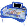 Детский дорожный столик в автомобиль для автокресла LVR 023 с карманом для телефона (Blue) (18989)