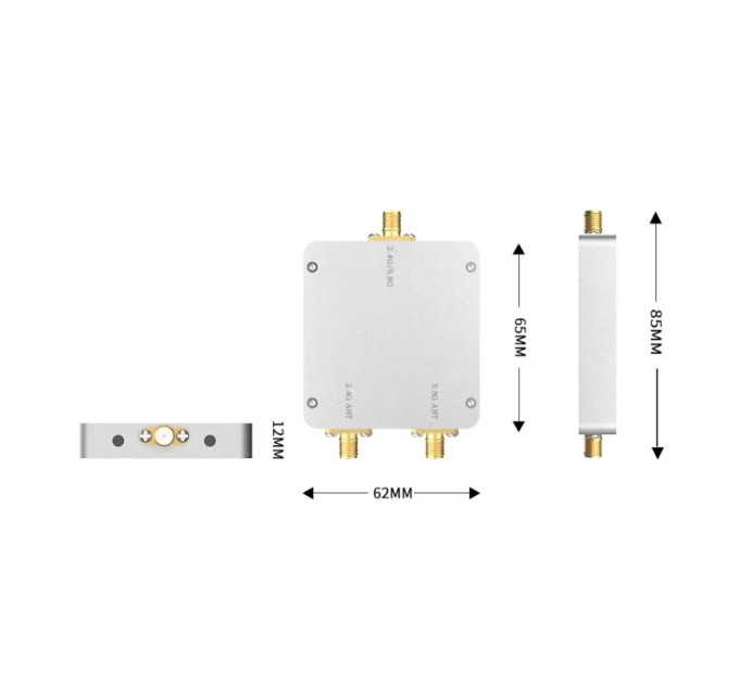 Двухдиапазонный усилитель Wi-Fi сигнала с антенной EDUP EP-AB031 2.4/5.8 ГГц 4W 36dBm Original  бустер расширитель вайфай FPV() (18802)