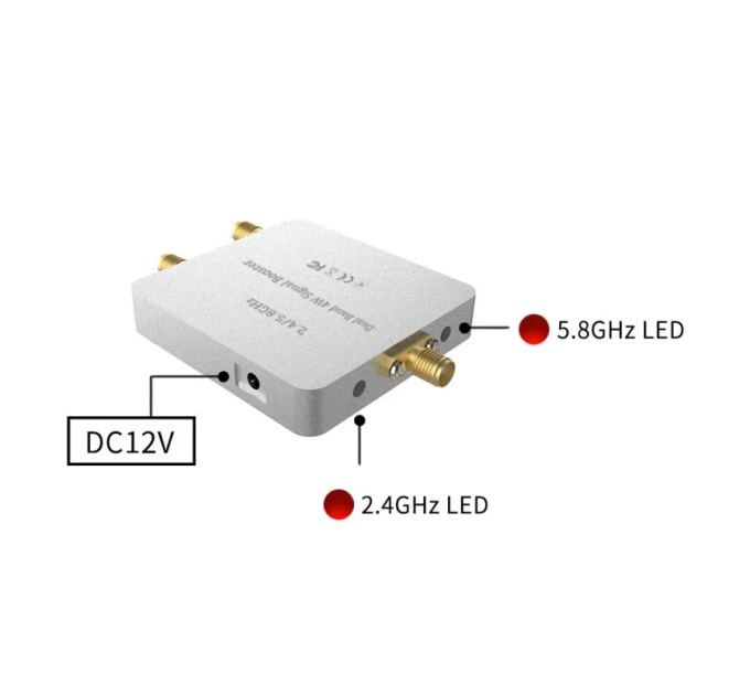 Двухдиапазонный усилитель Wi-Fi сигнала с антенной EDUP EP-AB031 2.4/5.8 ГГц 4W 36dBm Original  бустер расширитель вайфай FPV() (18802)