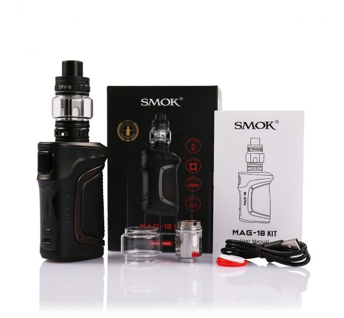 Электронная сигарета SMOK MAG-18 230W with TFV18 Tank 7.5ml Original Kit (Black and 7-Color)