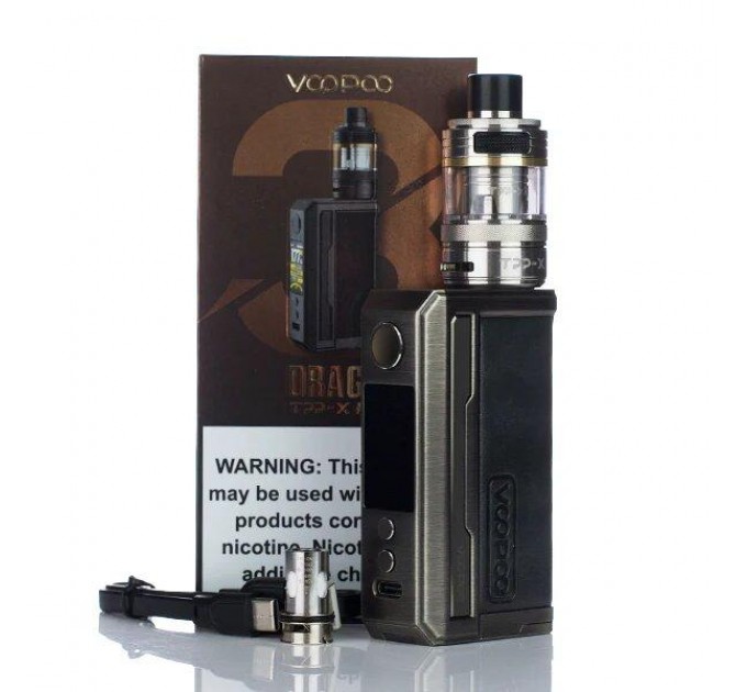 Електронна сигарета VooPoo Drag 3 177W з TPP-X Tank Original Kit (Black)