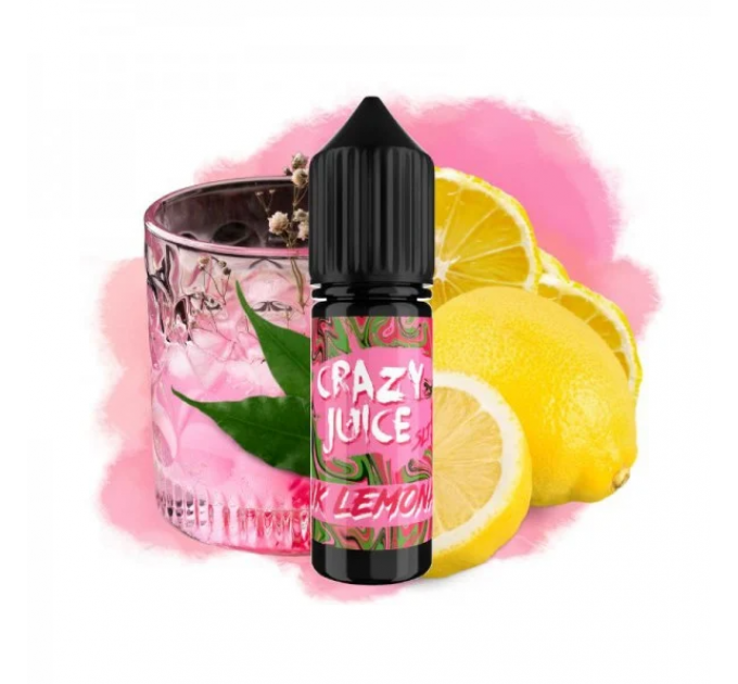 Жидкость для POD систем Crazy Juice Pink Lemonade 15 мл 30 мг (Цедра, малина, апельсин и прохлада)