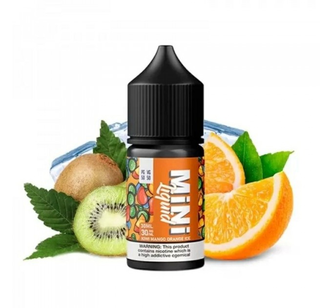 Рідина для POD систем Mini Liquid Salt Kiwi Mango Orange Ice 30 мл 30 мг (Ківі, манго та апельсин)