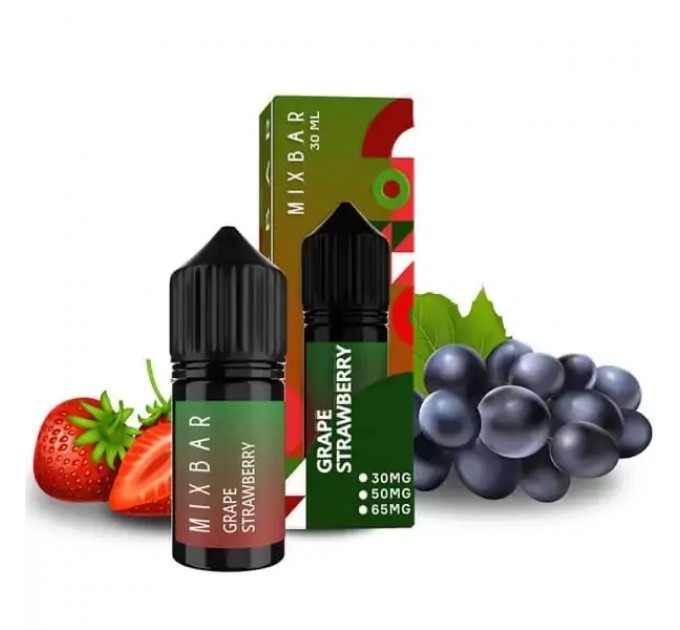 Рідина для POD систем Mix Bar Grape Strawberry 30 мл 65 мг (Виноград полуниця)