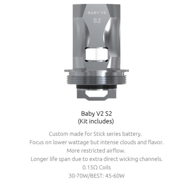 Испаритель Smok Baby V2 Replica Coil (Quadruple S2 - 0.15 Ом) (16691)
